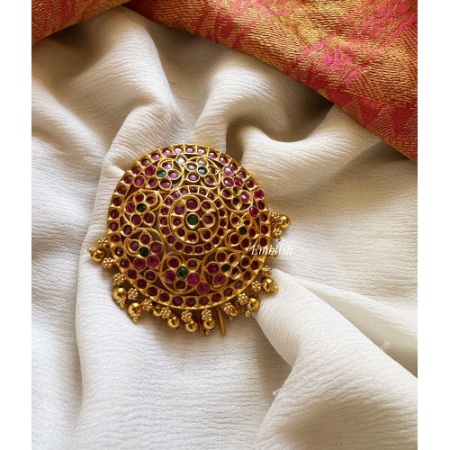Kemp Flower Chakra jada Billa - Gold Beads.