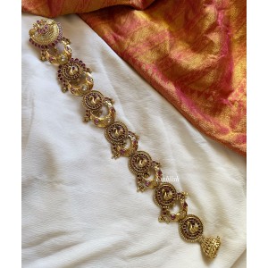 Kemp Annam Flower gold bead Hair Choti