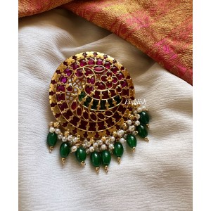 Kemp Peacock Jada Billa - Green Beads