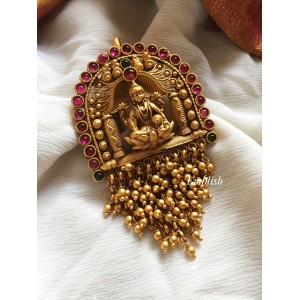 Kemp Lakshmi Mahal with Gold Bunch Jada Billa