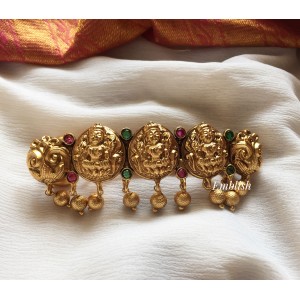Antique Kemp Lakshmi with Gold Drop Hair Clip