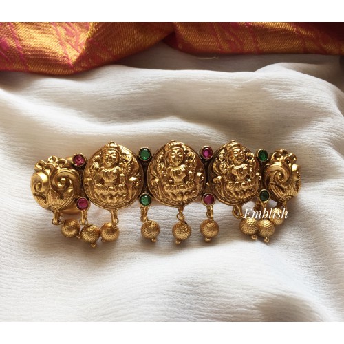 Antique Kemp Lakshmi with Gold Drop Hair Clip