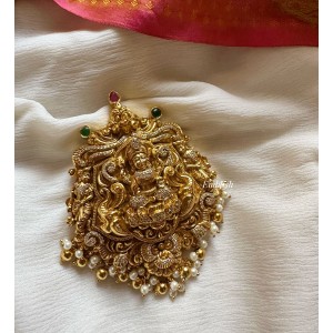 AD Lakshmi with Haathi Jada Billa - Gold Beads