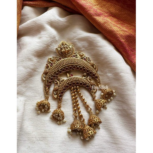 Vintage style Jhumka drop Lakshmi choti