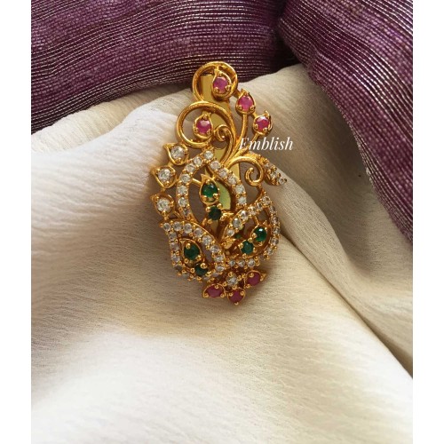 Triple Leaf Saree Pin