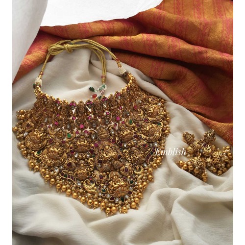 Ad stones Nagas Grand bridal choker