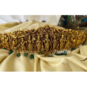 Antique Goldalike Ram Parivar Intricate work Grand Hipbelt