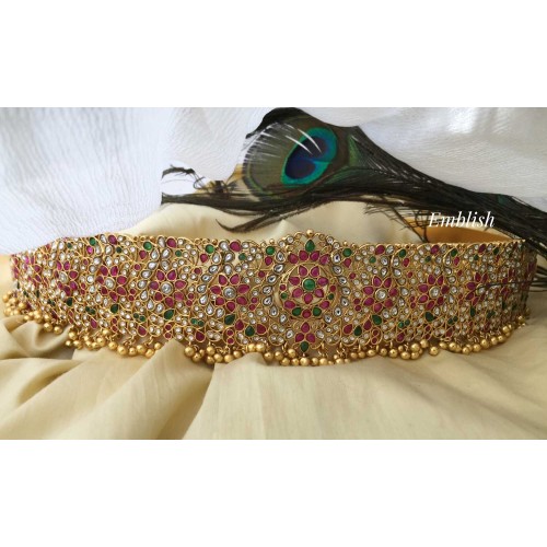 Kemp Flower Intricate work Hipbelt.