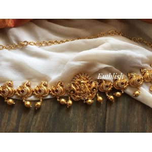 Gold alike Radha krishna Peacock hipbelt 