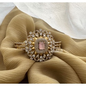 AD Flower Openable Kada - Pastel Pink