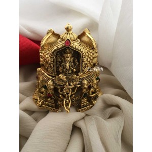 Lord Ganesha ,Saraswathi ,Lakshmi Dome Kumkum Box