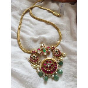 Kundan Jadau Flower Chakra Neckpiece