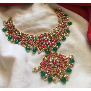 Kundan Jadau Royal Flower Intricate Neckpiece