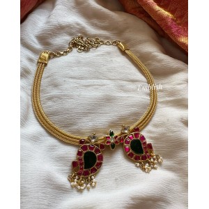 Kundan Jadau Double Mango Neckpiece