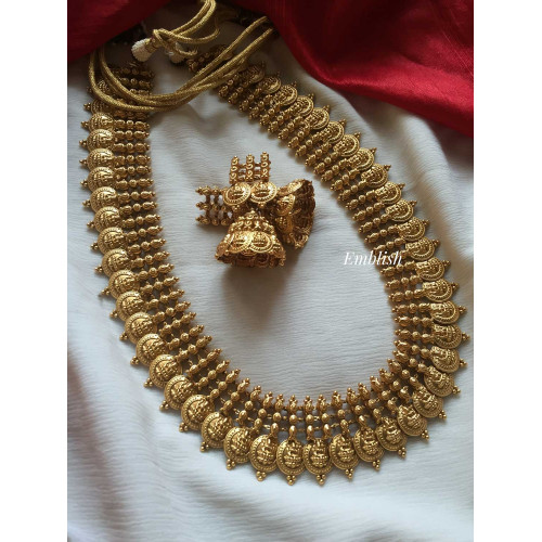 Traditional Lakshmi coin midlenght neckpiece