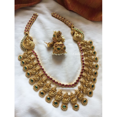 Kemp Lakshmi with Annam Double Layer Neckpiece