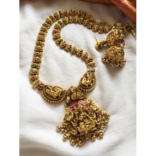 Nakshi Kundan Jadau Lotus Long Neckpiece