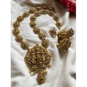 Ad Ram Parivar with Annam Long Neckpiece