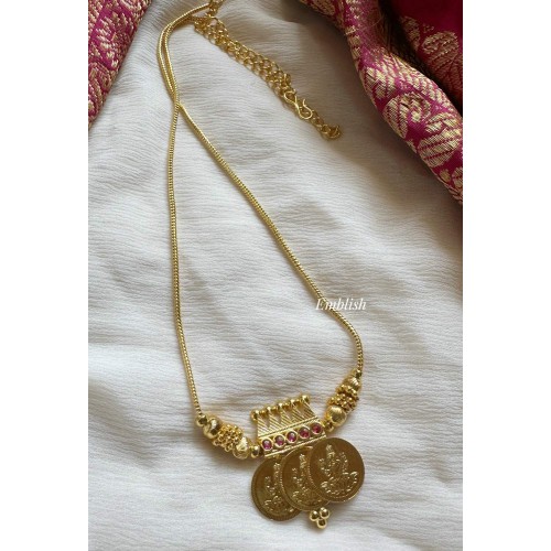 Gold alike Lakshmi Coin Chain