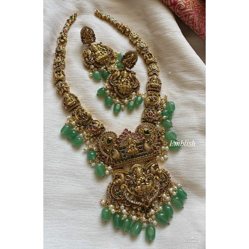Antique Kemp Lakshmi Mahal with Lakshmi Pendant Neckpiece