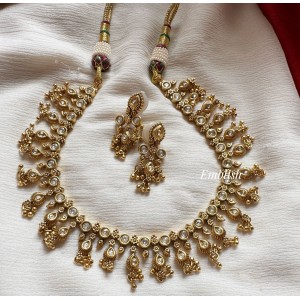 White stone tear Drop Neckpiece