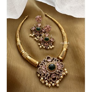 Elegant AD Flower Hasli Set