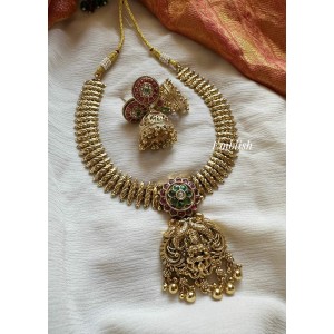 Vintage Style Lakshmi attigai  - Green