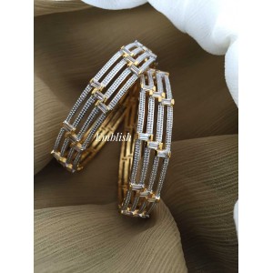  AD Stone Zigzag Bangle 