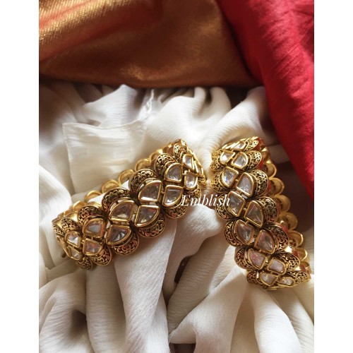 Kundan Bangles - Antique