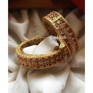 Antique polki Kadai Bangle