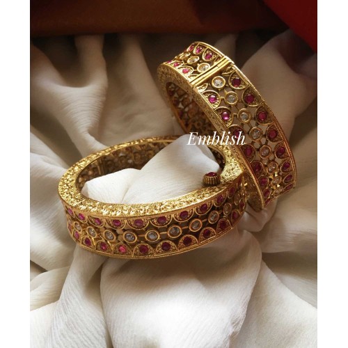 Antique polki Kadai Bangle