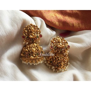 Matt ganesha jhumka 