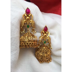 Ganesha coin antique jhumka