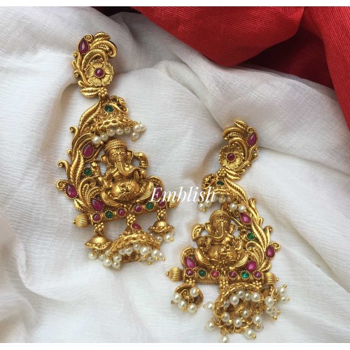 Lord Ganesha Multiple jhumka Dangler