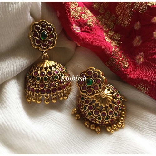 Kemp flower Antique jhumka