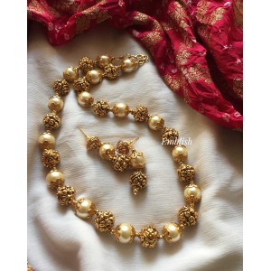 Single layer antique  pearl mala 