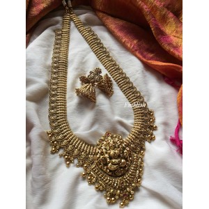 Antique Mango Lakshmi Gold beads neckpiece