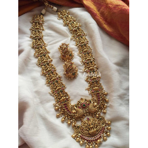 Lakshmi guttapusalu like dual beads neckpiece 