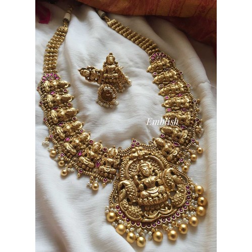 Nagas dual beads bridal haram 