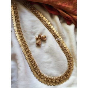 Lakshmi motif Lakshmi coin  antique neckpiece-long 