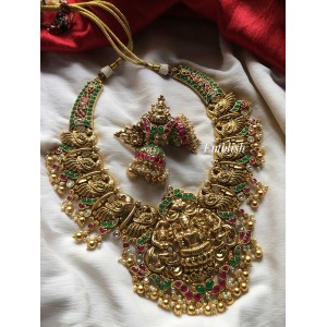 Grand kemp Nagas dual beads bridal short neckpiece