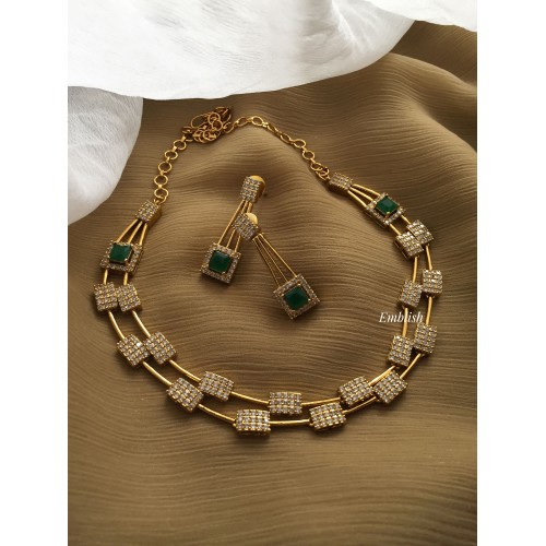 Ad Double Layer Neckpiece - Green