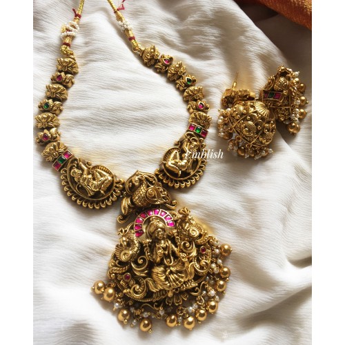 Nakshi Kundan Jadau Lotus Short Neckpiece