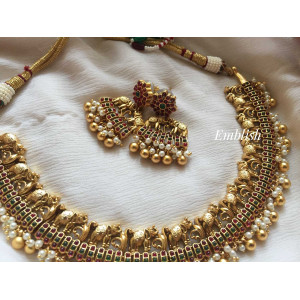 Haathi dual beads neckpiece 
