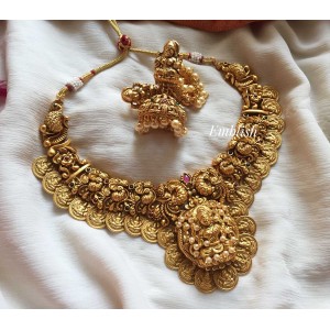 New Antique pearl cluster nagas neckpiece 