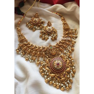 Lakshmi haathi dual beads chakra pendant guttapusalu 