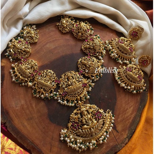 New LAKSHMI crystal flower neckpiece 