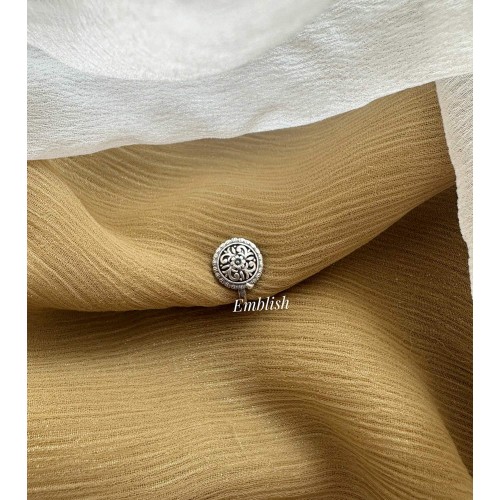 German Silver Flower Nose Pin