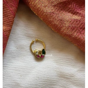 Kundan Jadau Peacock Septum Nose Pin Kundan Jadau Peacock Septum Nose Pin
