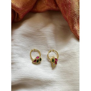 Kundan Jadau Leaf Septum Nose Pin Kundan Jadau Leaf Septum Nose Pin